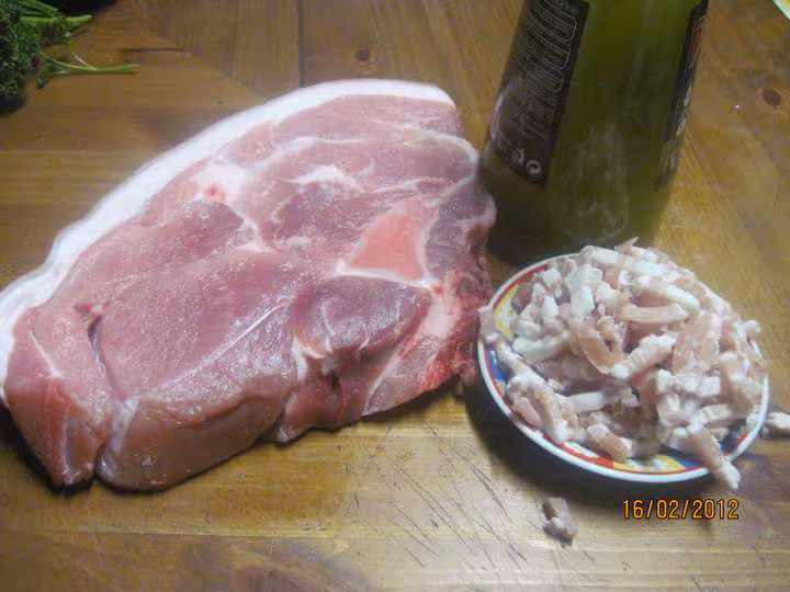 Rouelle de porc au chou rouge a l etouffer