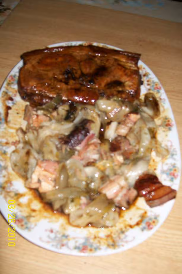 Rouelle de porc aux endives