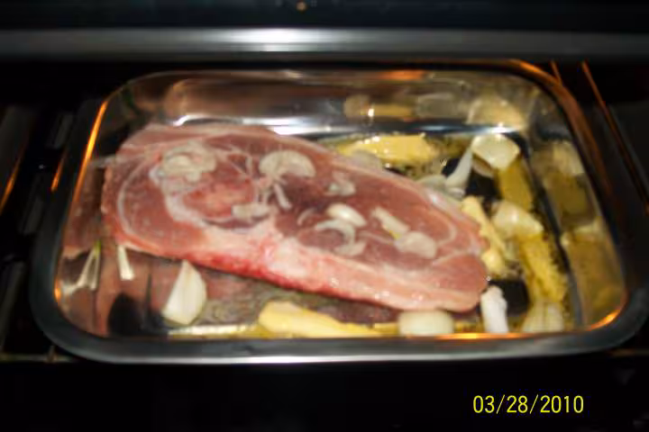 Rouelle de porc aux endives