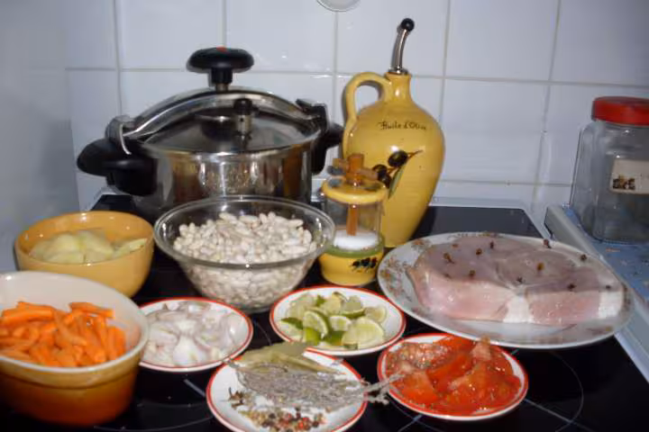 Rouelle de porc aux legumes