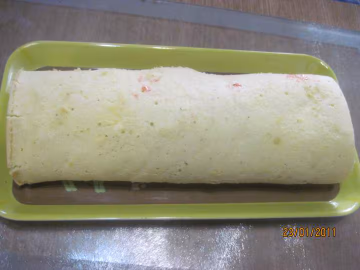 Roule a la confiture de fraises et framboise