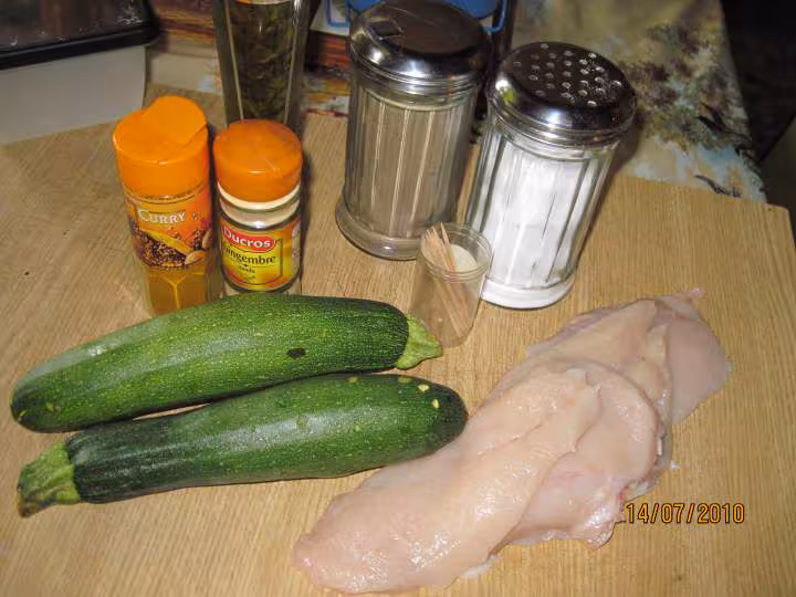 Rouleaux de courgettes aux blancs de poulet