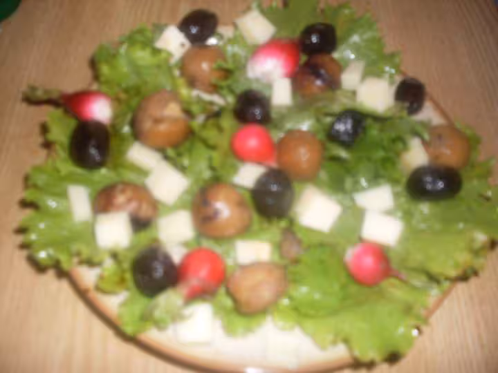 Salade composee aux chataignes