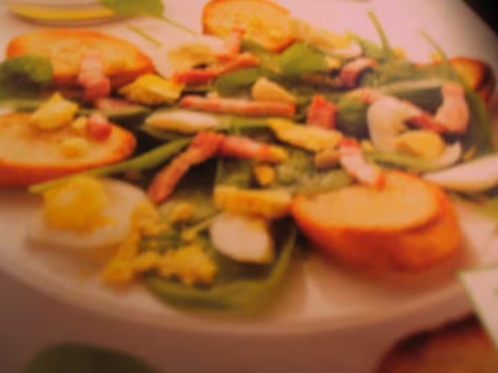Salade d epinards aux croutons