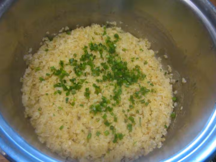 Salade de boulgour a la ciboulette