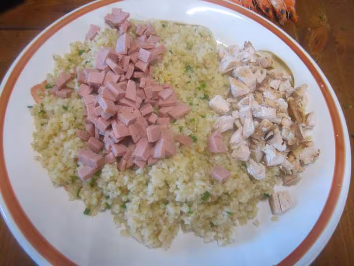 Salade de boulgour a la ciboulette