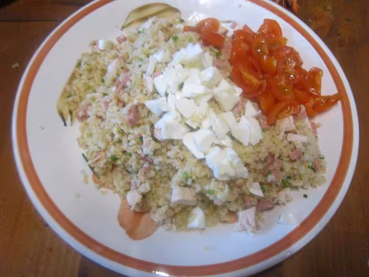 Salade de boulgour a la ciboulette