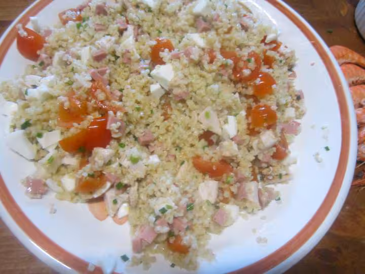 Salade de boulgour a la ciboulette