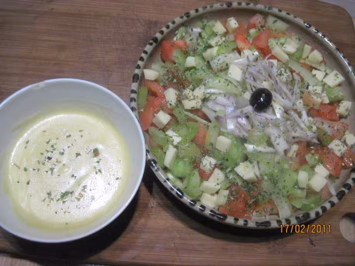 Salade de crudites tomates celeri