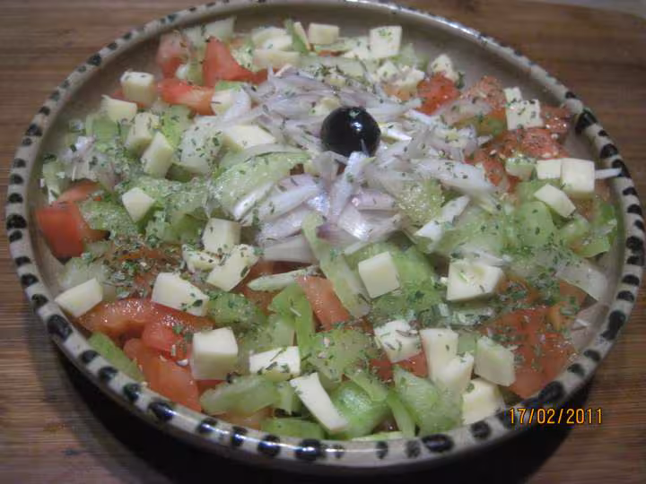 Salade de crudites tomates celeri