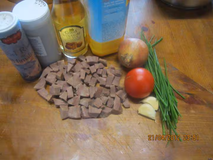 Salade de langue de boeuf