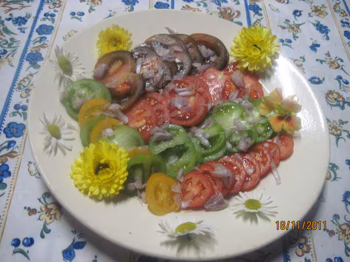 Salade de tomates anciennes
