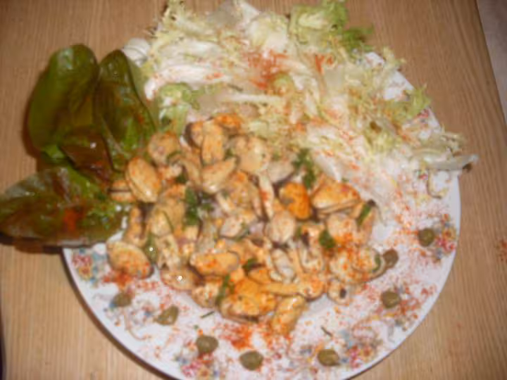 Salade moules en vinaigrette