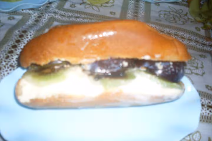 Sandwich sucre aux fruits