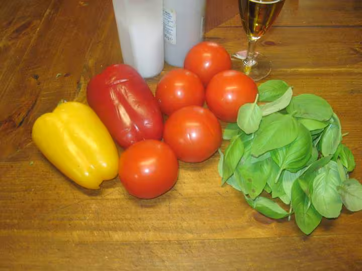 Sauce tomate aux poivrons et basilic