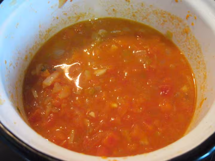Sauce tomates aux basilic vert et rouge