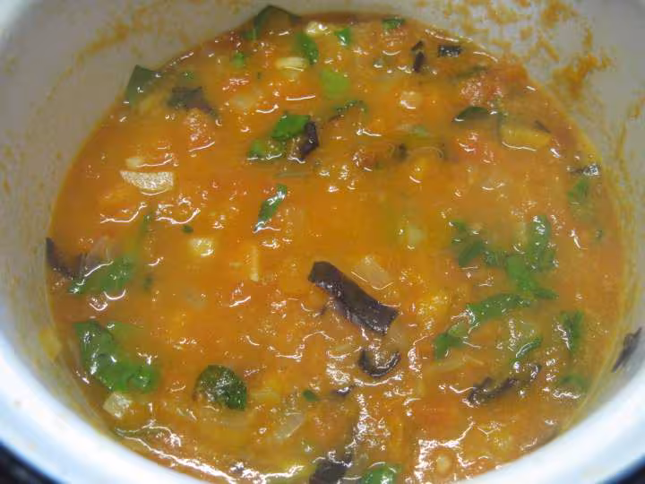 Sauce tomates aux basilic vert et rouge