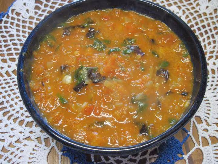 Sauce tomates aux basilic vert et rouge
