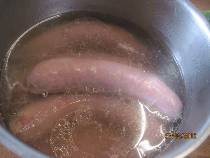 Saucises de toulouse aux legumes