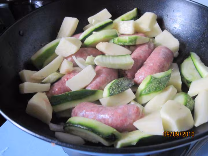 Saucisse roule aux legumes massale