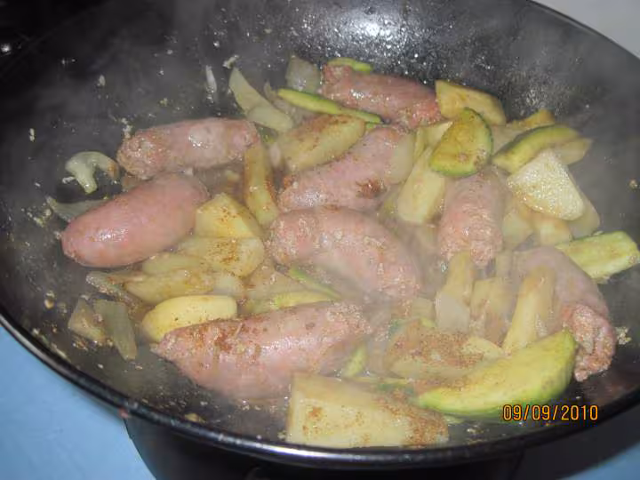 Saucisse roule aux legumes massale