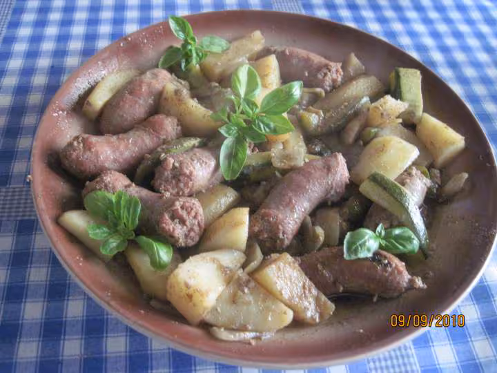 Saucisse roule aux legumes massale