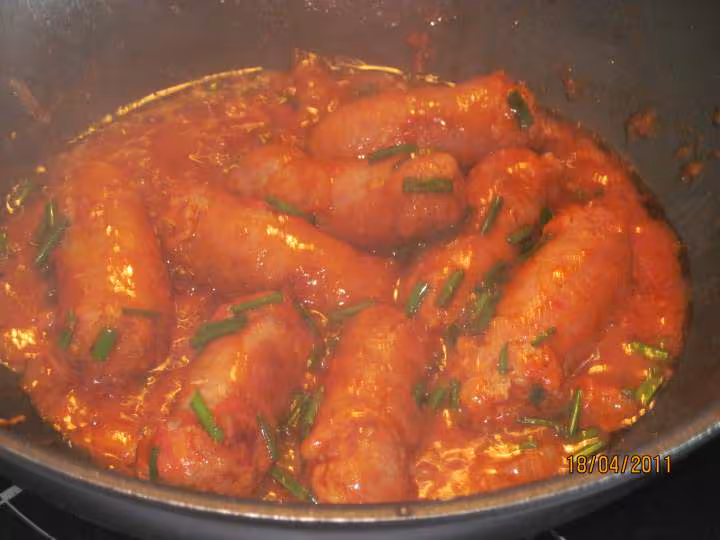 Saucisses de toulouse aux petits legumes