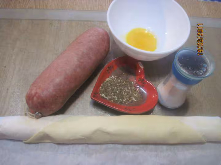 Saucisson cuit en feuilletee