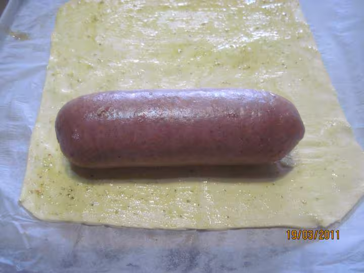 Saucisson cuit en feuilletee