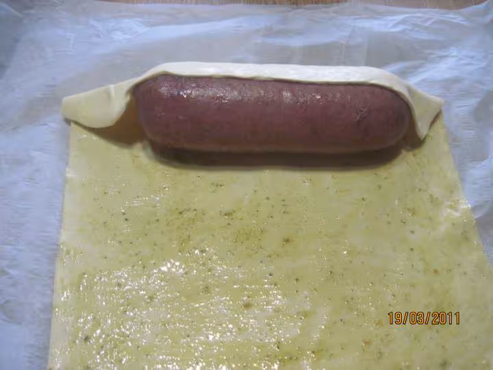 Saucisson cuit en feuilletee