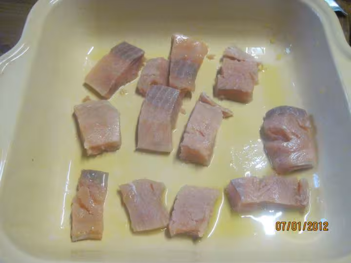 Saumon rose aux pleurotes sauce poisson