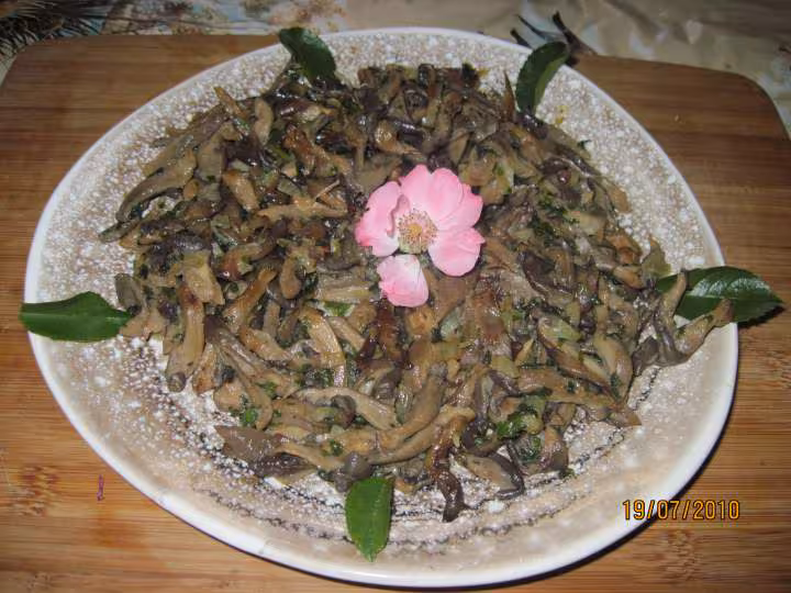 Saute de pleurotes aux echalotes
