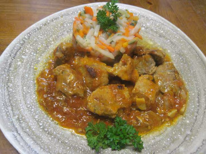 Saute de porc a la sauce tomate