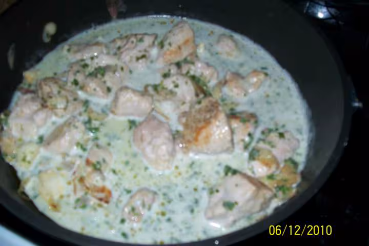 Saute de porc au lait de coco basilic