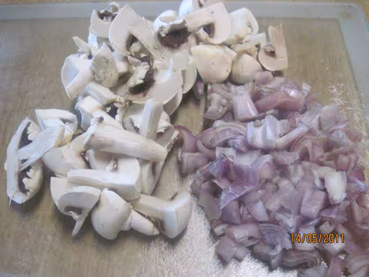 Saute de porc aux champignons epinard