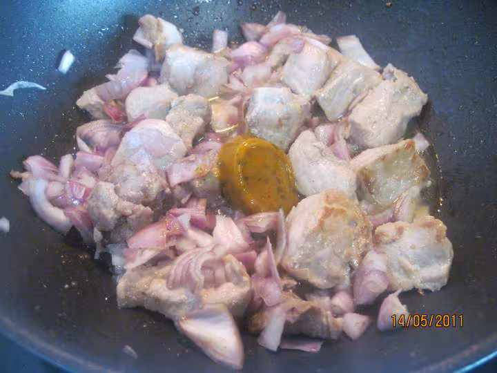 Saute de porc aux champignons epinard