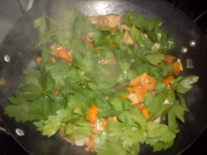 Saute de porc carottes celeris
