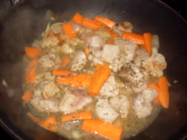 Saute de porc endives carottes
