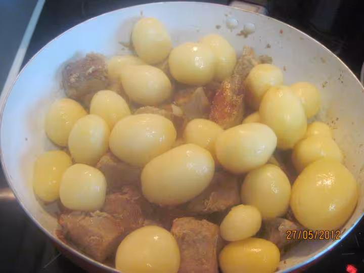 Saute de roti de porc aux legumes et cumin