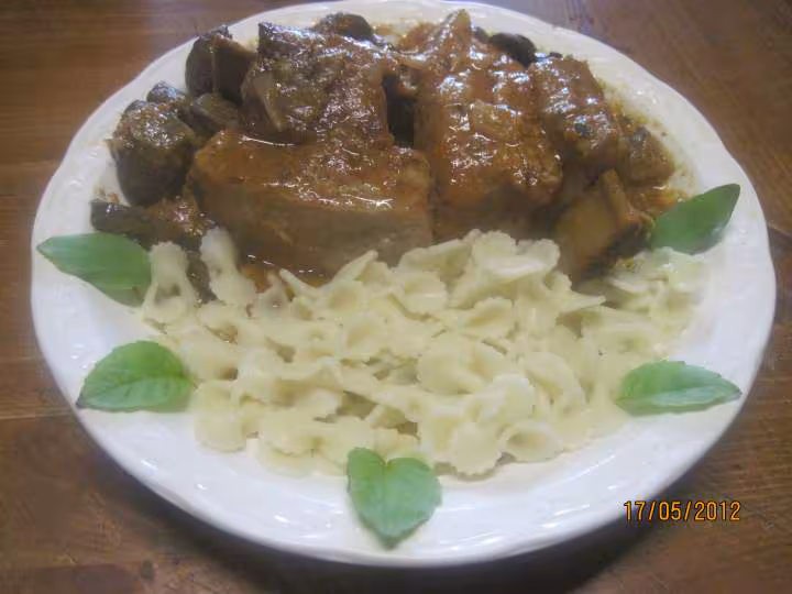 Saute de veau aux champignons sauce tikka masala