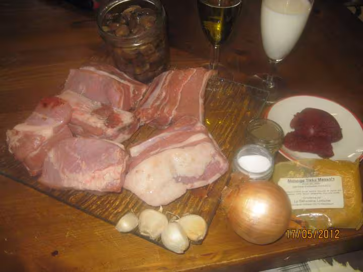 Saute de veau aux champignons sauce tikka masala