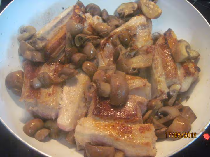 Saute de veau aux champignons sauce tikka masala