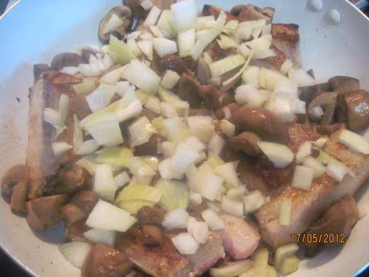 Saute de veau aux champignons sauce tikka masala