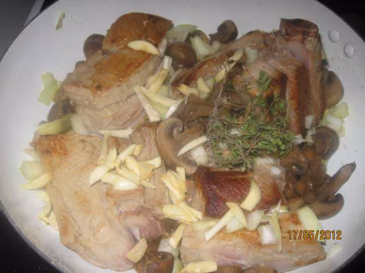 Saute de veau aux champignons sauce tikka masala