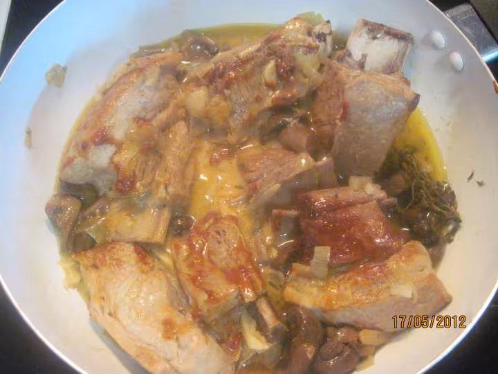 Saute de veau aux champignons sauce tikka masala
