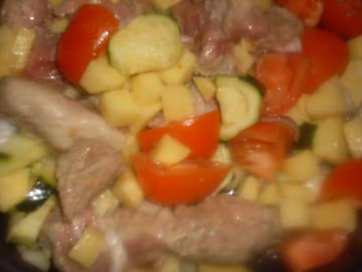 Saute de veau aux legumes
