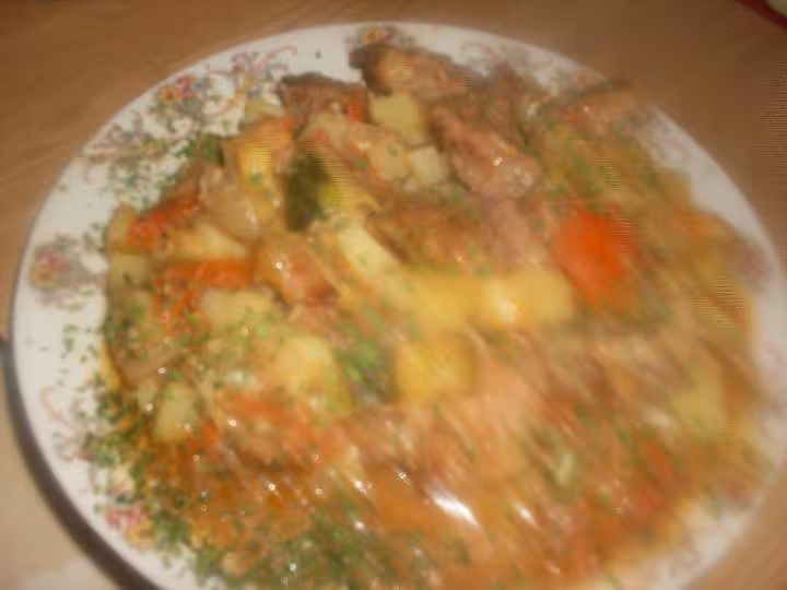 Saute de veau aux legumes