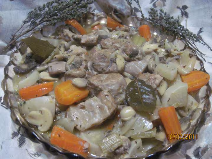 Saute de veau en sauce