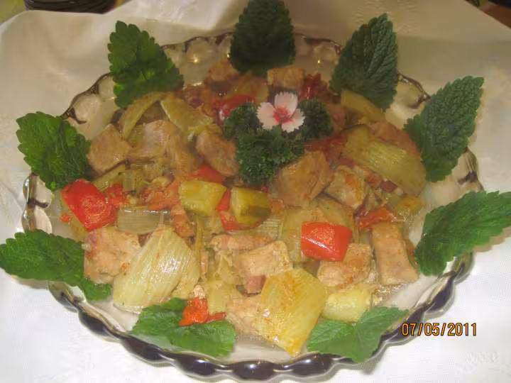 Sauter de porc aux divers legumes