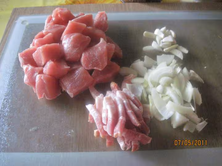 Sauter de porc aux divers legumes